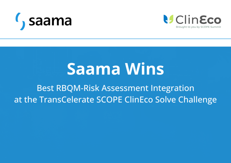 Saama Wins TransCelerate ClinEco Solve Challenge Award for Agentic AI–Driven Protocol Digitalization