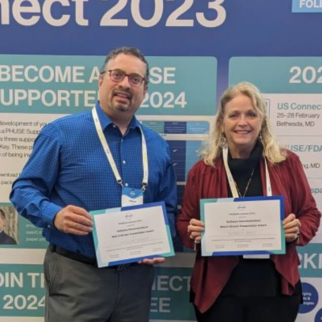 Saama’s Nekzad Schroff and Becky Bates recognized at PHUSE EU