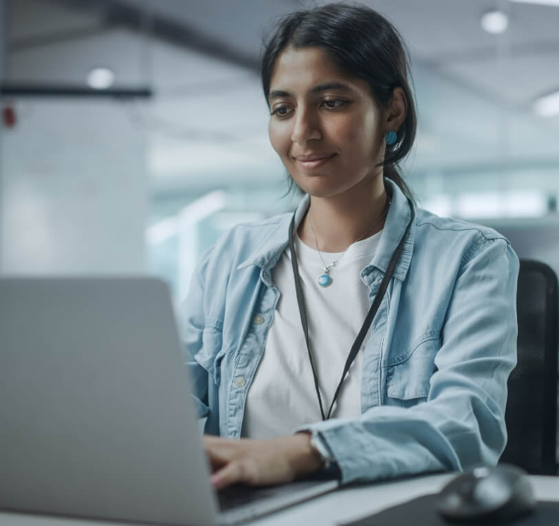 Woman at Keyboard